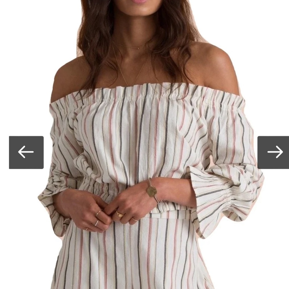 Billabong Sincerely Jules off the shoulder crop size small